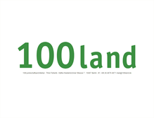 Tablet Screenshot of 100land.de